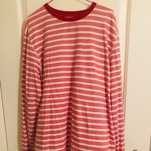 Candy striped long sleeve shirt
